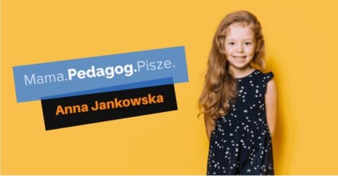 Zabawy logopedyczne dziewczynka żółty